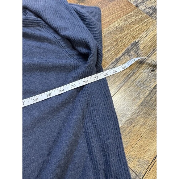 Woolrich Men's Dark Blue Knitted Wool Full-Zip Sweater Large - Picture 8 of 8